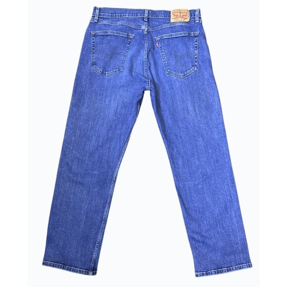 Levi‎ Denim Straight-Leg Jeans With Classic Fit & Zipper Fly Waist  36 Length 30 - Picture 2 of 14